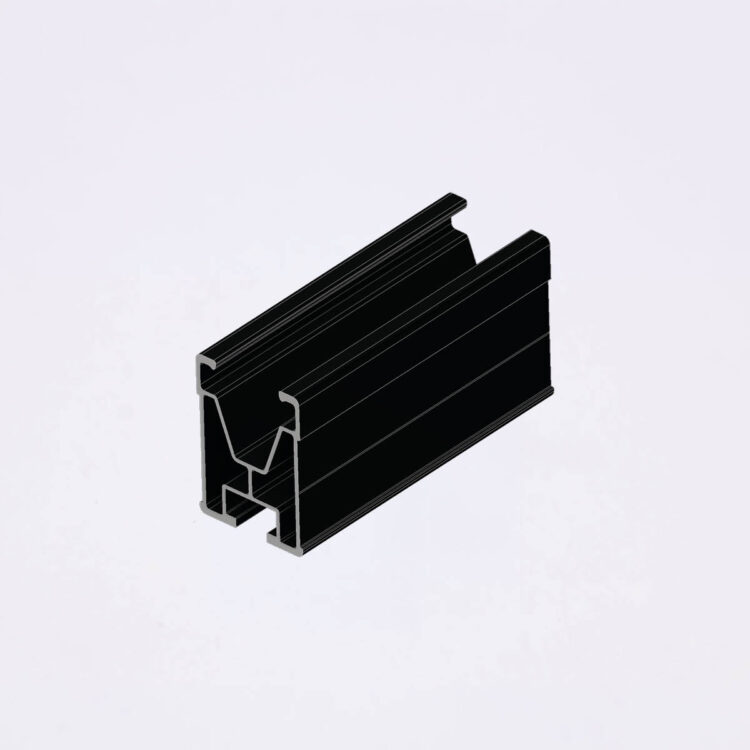 NOVA U-Rail MAXX black Photovoltaik Montagesystem PV Modulschiene für Schrägdach schwarz eloxiert Novafixx