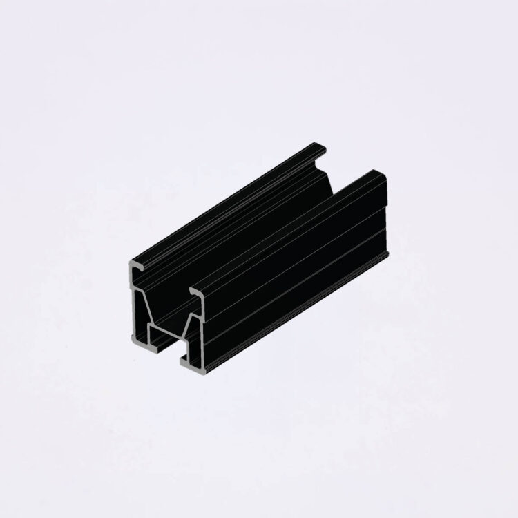 NOVA U-Rail SLIM black Photovoltaik Montagesystem PV Modulschiene für Schrägdach schwarz eloxiert Novafixx