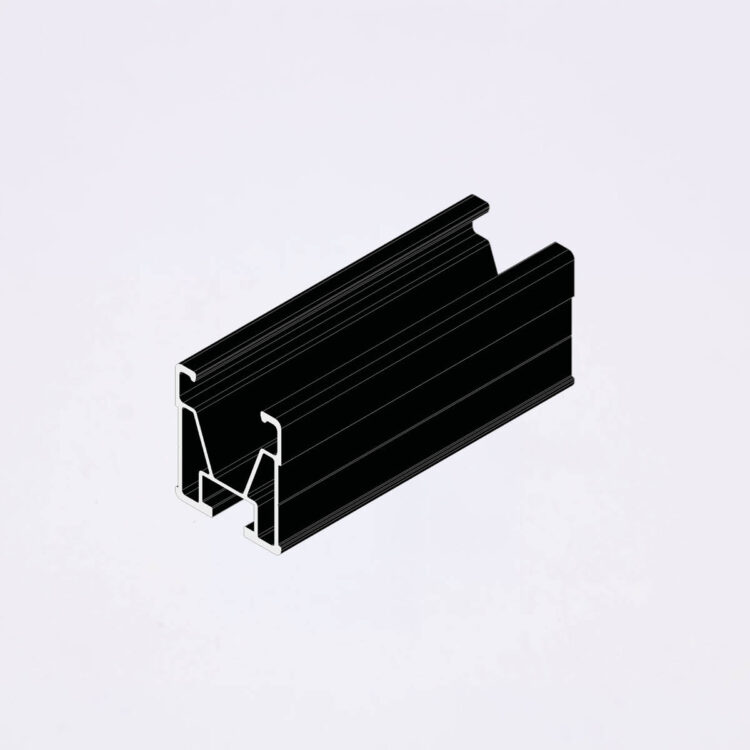 NOVA U-Rail TOP black Photvoltaik Montagesystem PV Modulschiene für Schrägdach schwarz eloxiert Novafixx